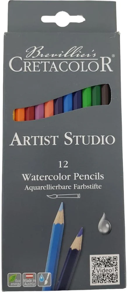 Lápiz p/Arte Acuarelable Art.Studio c/12 CRETACOLOR® ECC028312 [Estuche]