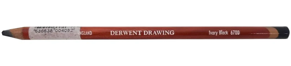 Lápiz p/Arte Derwent Drawing Ivory Black 6700 DERWENT® 21304 [Pieza]