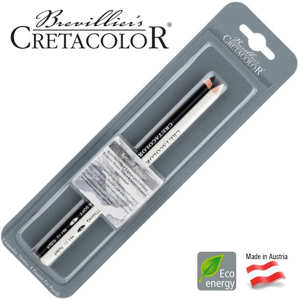 Lápiz p/Arte Oscureciente/Esclarecient c/2 Lightning- Thunder CRETACOLOR® ECC046188 [Paquete]