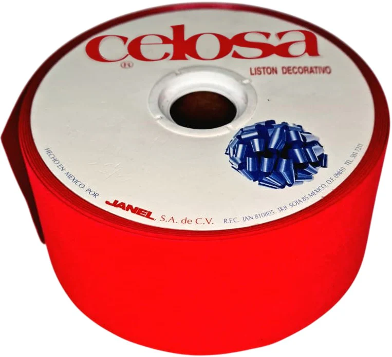 Listón Celosa 390 Rojo 02  Terciopelo Janel® [Rollo] - Image 2