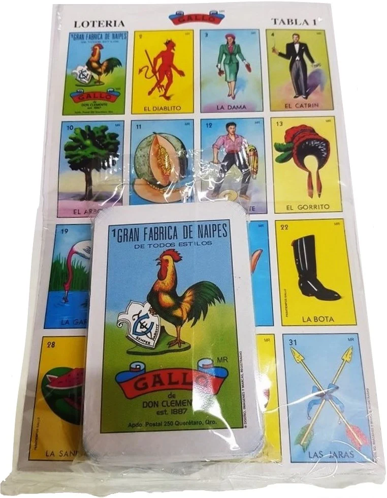 Lotería 1 Juego de Naipes Grande c/10 Tablas Chicas 13.5×21.5 Gallo® 17277 [Bolsa] - Image 2