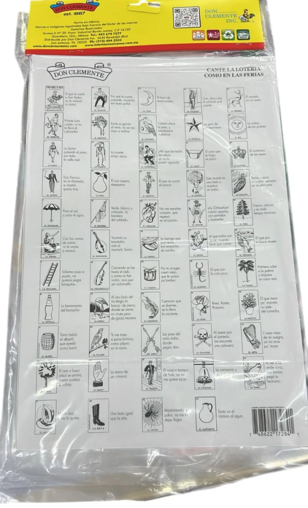 Lotería 1 Juego de Naipes Grande c/10 Tablas Jumbo 23×36cm Gallo® 17284 [Bolsa] - Image 3