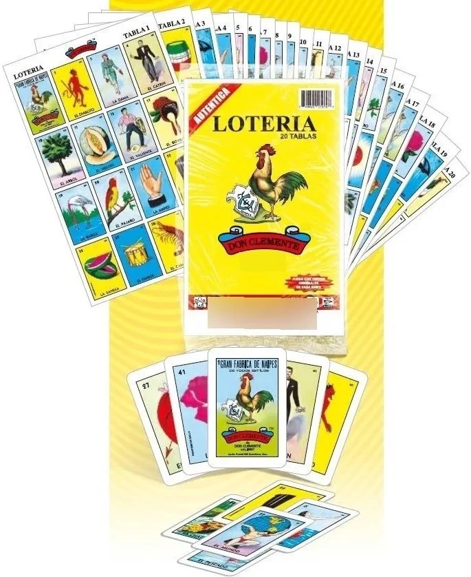 Lotería 1 Juego de Naipes Grande c/20 Tablas Chicas 13.5×21.5 Gallo® 17279 [Bolsa]