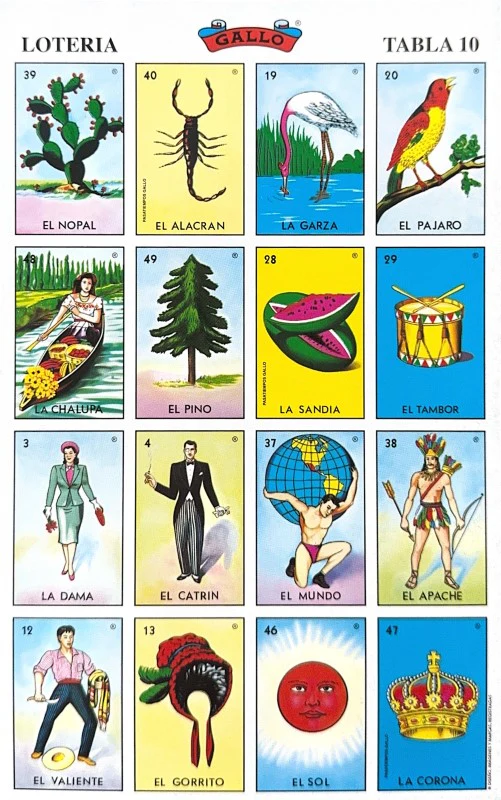 Lotería 1 Juego de Naipes Grande c/20 Tablas Chicas 13.5×21.5 Gallo® 17279 [Bolsa] - Image 13
