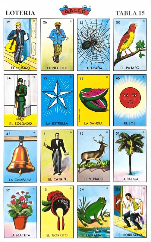 Lotería 1 Juego de Naipes Grande c/20 Tablas Chicas 13.5×21.5 Gallo® 17279 [Bolsa] - Image 18
