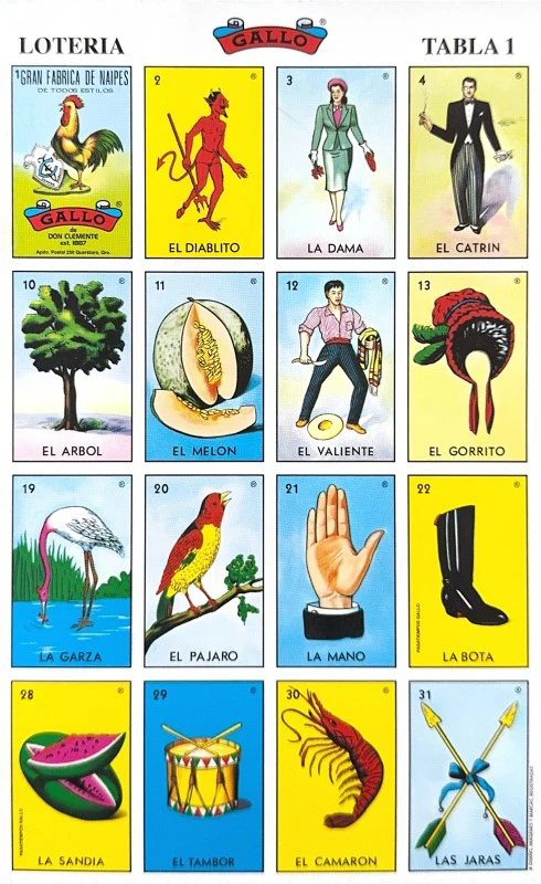 Lotería 1 Juego de Naipes Grande c/20 Tablas Chicas 13.5×21.5 Gallo® 17279 [Bolsa] - Image 4