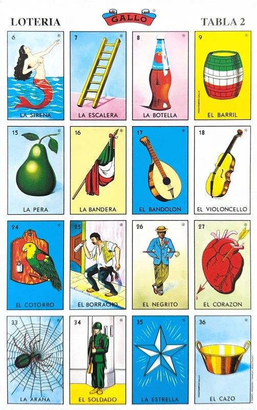 Lotería 1 Juego de Naipes Grande c/20 Tablas Chicas 13.5×21.5 Gallo® 17279 [Bolsa] - Image 5