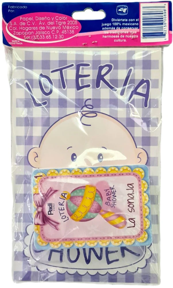 Lotería Baby Shower 54 cartas c/10 Tablas 13×20.5cm Padi® 896 [Bolsa] - Image 2