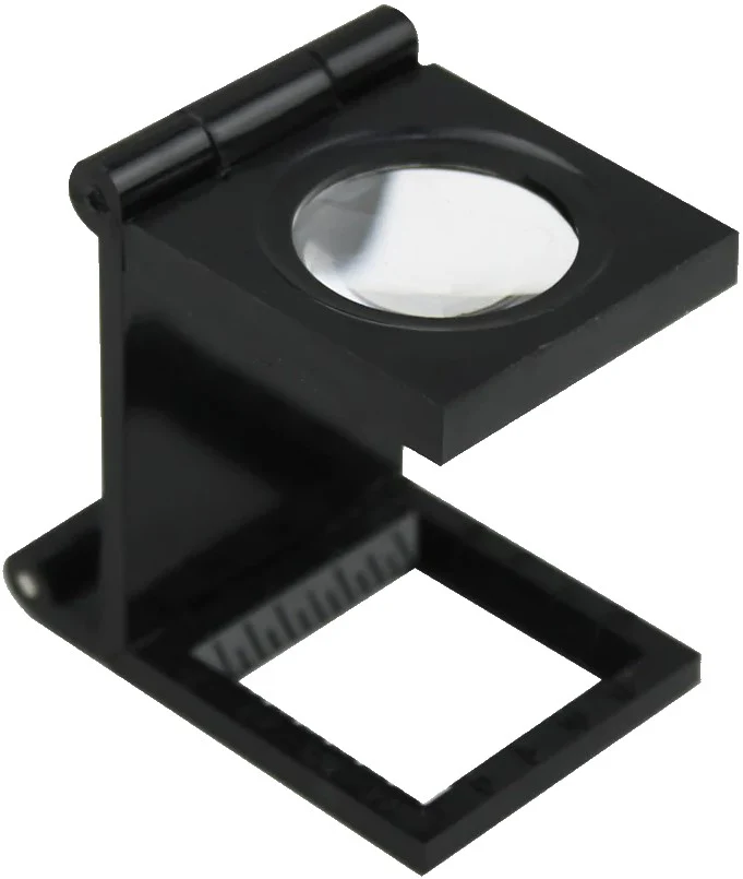 Lupa Cuenta Hilos Plástico 21mm 7.5X Negro 3/4"×3/4" Roel® N37008820 [Pieza]
