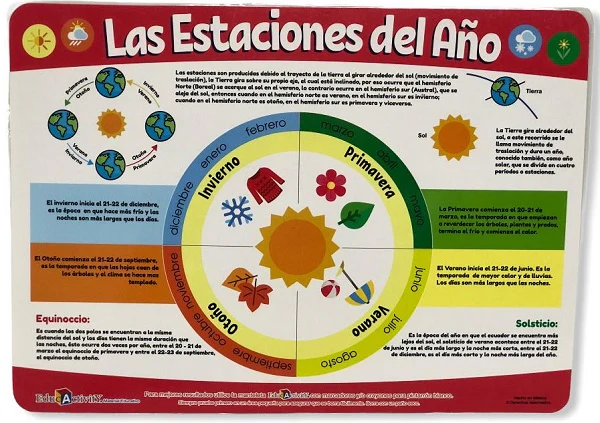 Manteleta Estaciones del Año EducActivi 553-6 [Pieza]
