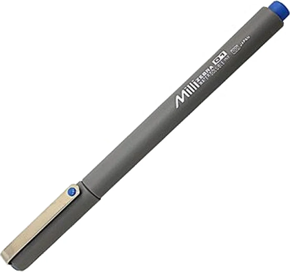 Marcador Millipen 01 Azul Fino Zebra® 4101 [Pieza]