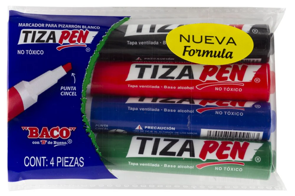 Marcador p/Pizarrón  Est.c/4 Baco® [Pieza/Estuche] - Image 4