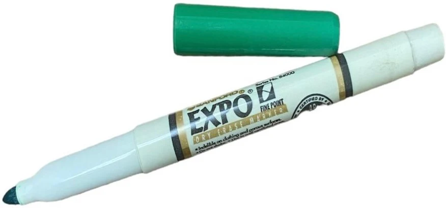 Marcador p/Pizarrón punta Bala fino Verde Expo® 84004 [Estuche]