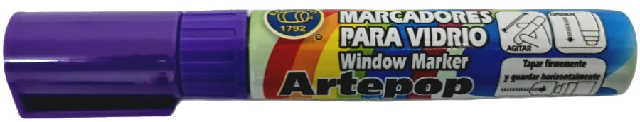 Marcador p/Vidrio 8g Morado Barrilito® WMK14 [Pieza]