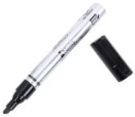 Marcador Permanente Barril Aluminio Cincel4mm Negro Nextep® NE-077N [Pieza] - Image 2
