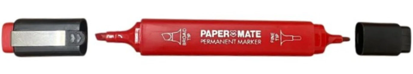 Marcador Permanente Doble Punta Rojo PaperMate® [Pieza]