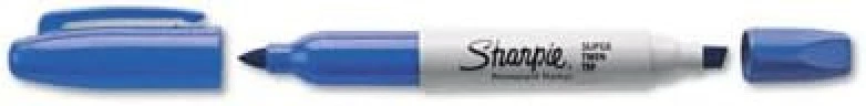 Marcador Permanente Doble Punta Súper Sharpie Twin Azul Sharpie® 36203 [Pieza] - Image 2