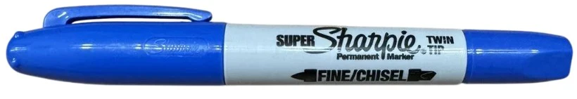 Marcador Permanente Doble Punta Súper Sharpie Twin Azul Sharpie® 36203 [Pieza] - Image 3