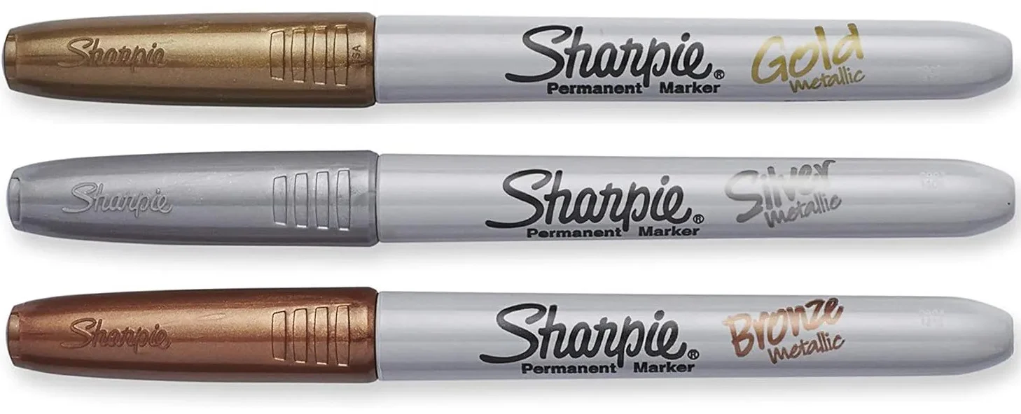 Marcador Permanente Sharpie Metallic Fino Oro,Plata,Bronc c/3 Sharpie® 1858004 [Paquete] - Image 3