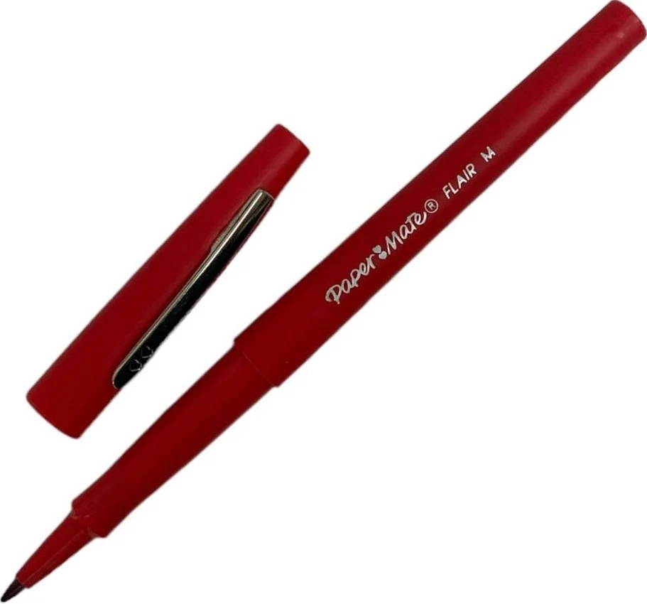 Marcador-Plumón Flair punta Nylon Rojo PaperMate® [Pieza]