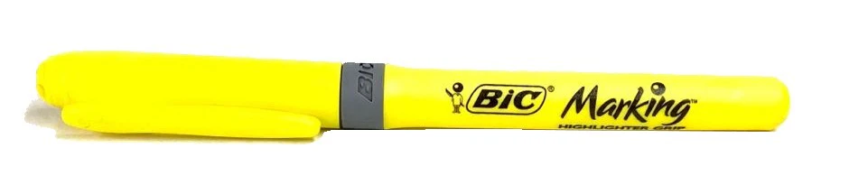 Marcador Textos Brite Liner Grip Amarillo Neón Bic® GBL-12 [Pieza]