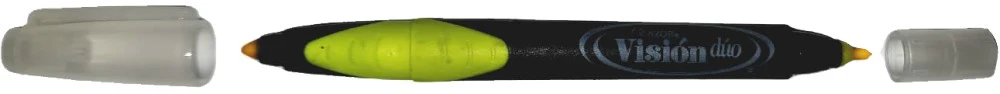 Marcador Textos Doble Punta Dual Tip Amarillo Neón AZOR® 2700AM [Pieza]