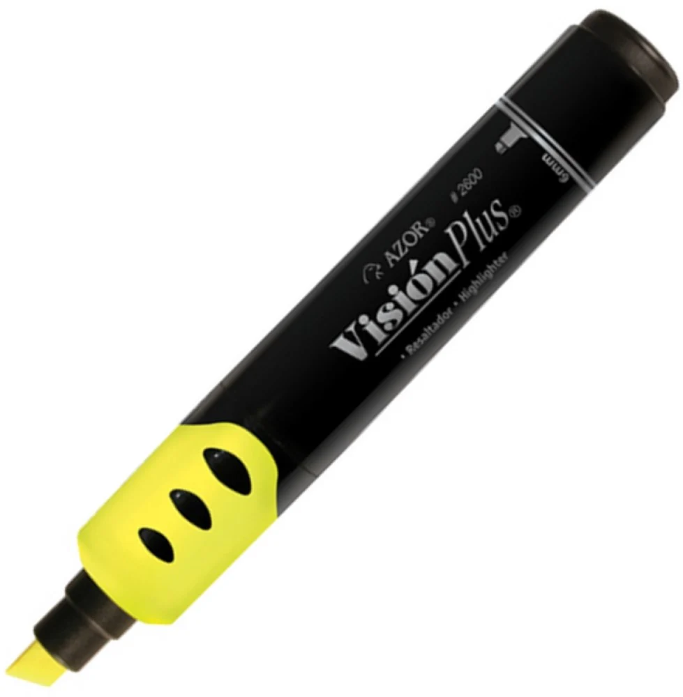 Marcador Textos Visión Plus Amarillo Neón AZOR® 2600AM [Pieza]