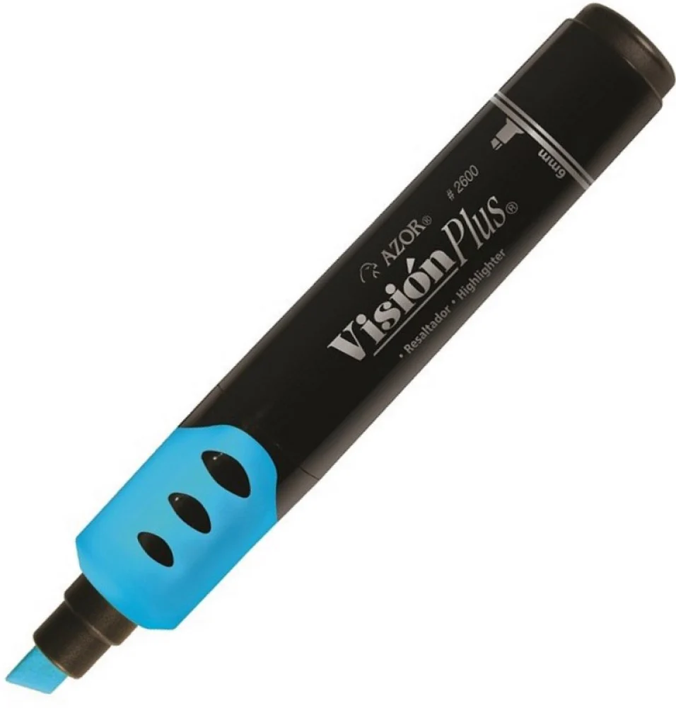 Marcador Textos Visión Plus Azul Neón AZOR® 2600AZ [Pieza]