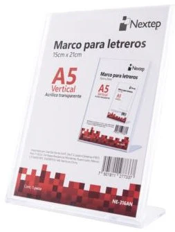 Marco p/Letrero  Acrilico Vertical Transparente Nextep® [Pieza] - Image 3