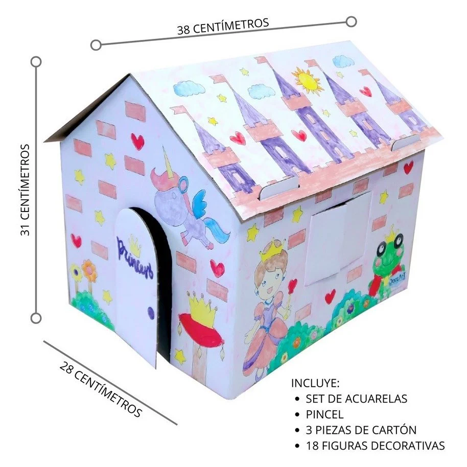 Material Didáctico Casita Coloréame Princesas DaccArT® [Pieza]