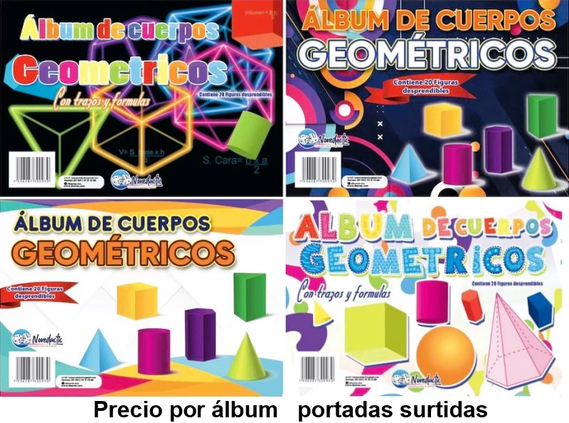 Material Didáctico Cuerpos Geométricos Armab c/20 Neón 15.5×22.5 Novedactic® A011 [Pieza]