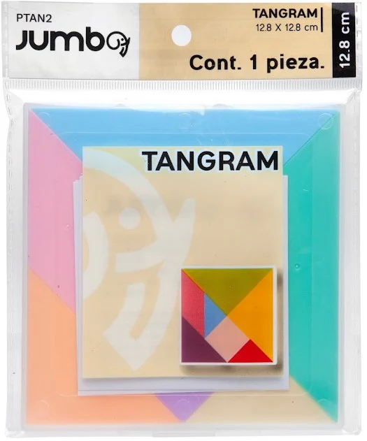 Material Didáctico Juego Tangram Plástico 12.8×12.8 Jumbo® PTAN2 [Pieza]
