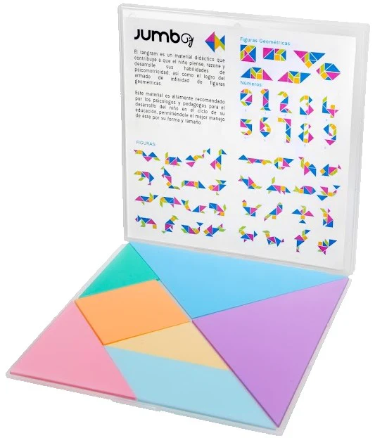 Material Didáctico Juego Tangram Plástico 12.8×12.8 Jumbo® PTAN2 [Pieza] - Image 3