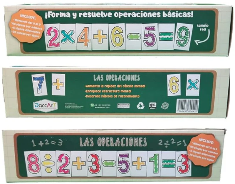 Material Didáctico Números Operaciones Básicas DaccArT® [Pieza] - Image 2