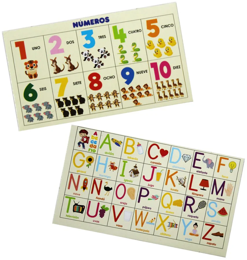 Material Didáctico Tabla Abecedario y Numero c/10 DaccArT® [Pieza]