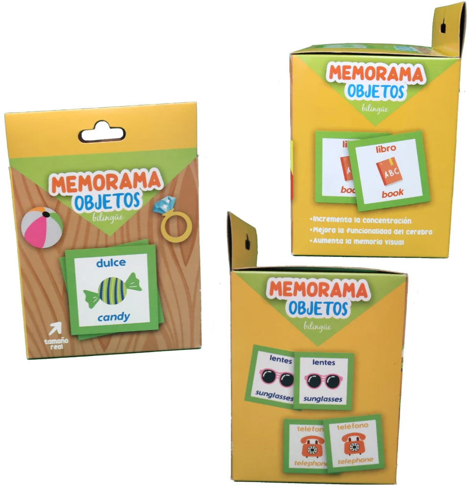 Memorama Objetos Bilingüe 18 Pares 36 Piezas DaccArT® [Pieza] - Image 3