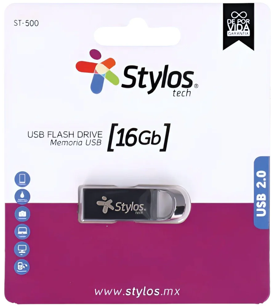 Memoria USB  Metálica  ST100 Tipo A 2.0 Stylos® Tech [Pieza] - Image 4