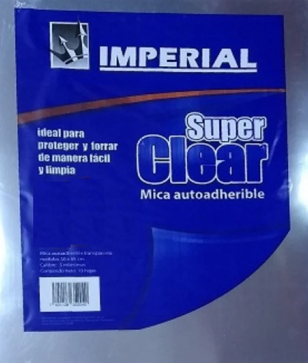 Mica Protectora Adhesivo Autoadherible Calible 5 Transparente 50×65cm Imperial® 5204 [Hoja]