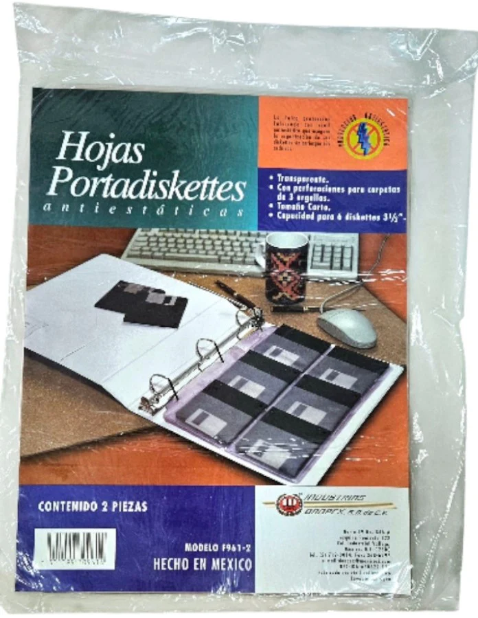 Mica Protectora p/carpeta 3 perforaciones 6 3½×Hoja c/2 Translúcido Carta Danpex® F961-2 [Pieza]