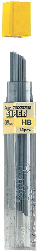 Minas Hi-Polymer 0.9mm HB Tubo c/15 Pentel® 509-HB [Tubo]