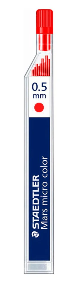 Minas Microchrom 0.5mm Rojo Tubo c/12 Staedtler® 254 05-2 [Tubo] - Image 2