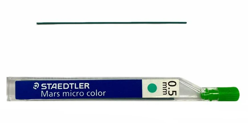 Minas Microchrom 0.5mm Verde Tubo c/12 Staedtler® 254 05-5 [Tubo]