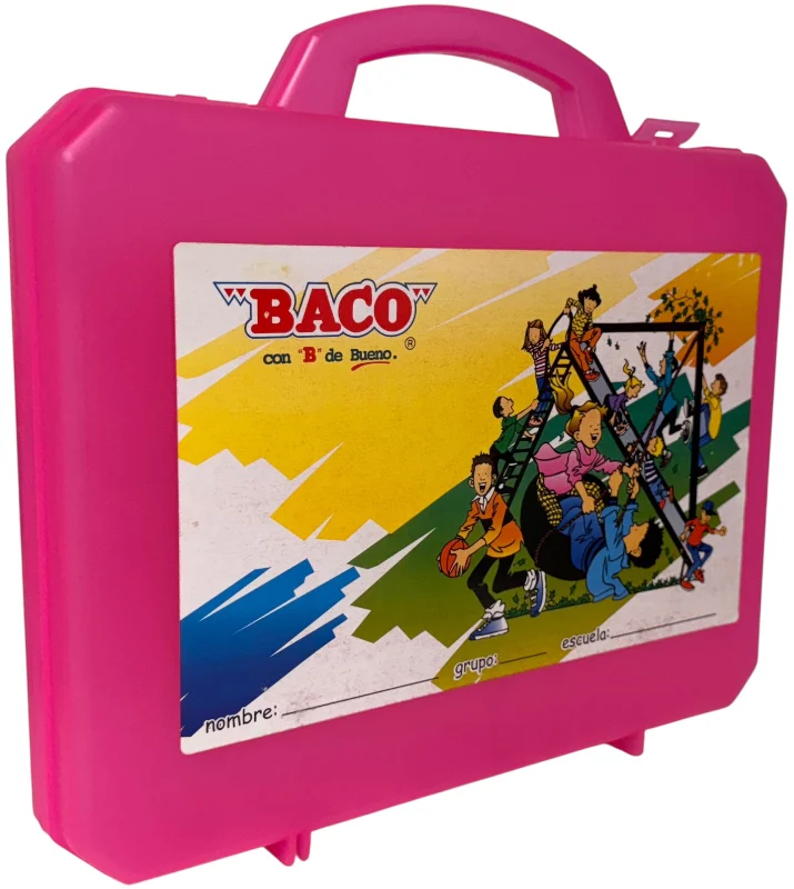 Mochila Escolar Plástica Colores 34×27×6cm Baco® [Pieza] - Image 6