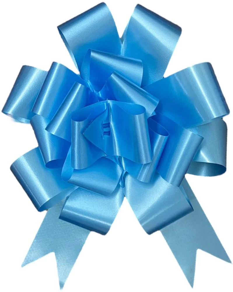 Moño Celomagico 750 Bum Bum Satin Gigan Azul Cielo 19 c/50 Janel® 7500000119 [Caja]