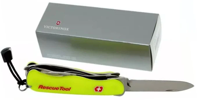 Navaja 111mm Rescue Tool Sin Hueco 111mm Amarillo Fluore Victorinox® 0.8623.N [Pieza]