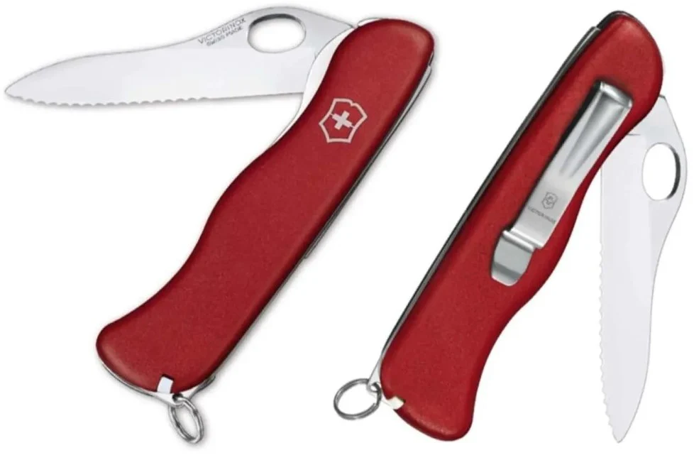 Navaja 111mm Sentinel c/Hueco y Clip 111mm Rojo Victorinox® 0.8416.M [Pieza]