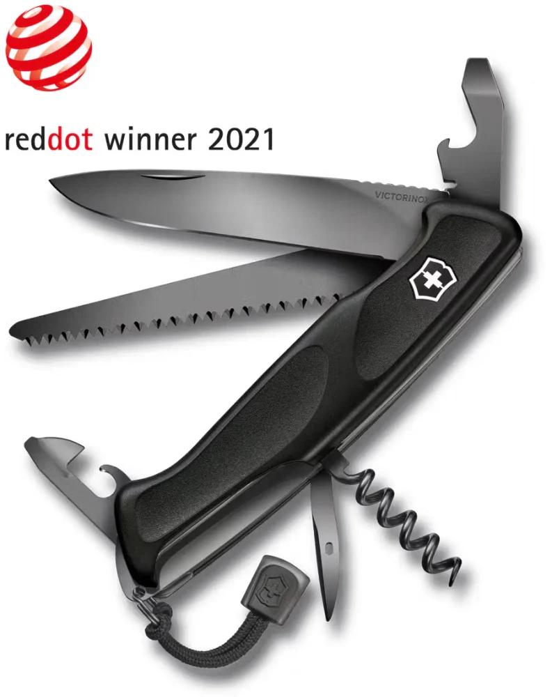 Navaja 130mm Ranger 55 Onyx Black 130mm Negro Victorinox® 0.9563.C31P [Pieza]