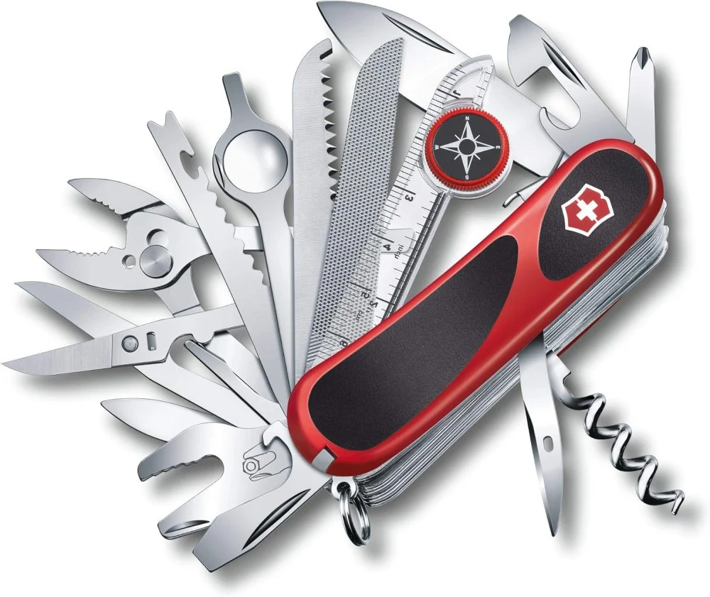 Navaja 85mm Delémont EvolutionGripS54 85mm Rojo/Negro Victorinox® 2.5393.SC-X2 [Pieza]