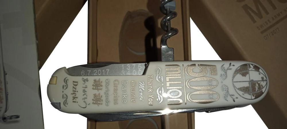 Navaja Limited Edition 500 Mio Millones 91mm Victorinox® 1.6795,L17 [Pieza] - Image 3