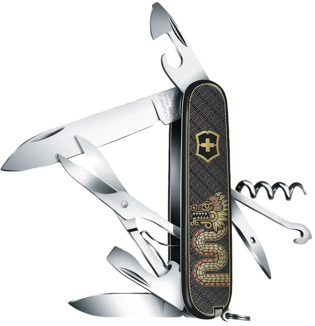 Navaja Limited Edition Climber Quetzalcóatl 91mm Negro-Oro 2026 Victorinox® 1.3703.3-X6 [Pieza] - Image 4